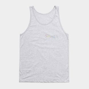 Smile, smiley handwrite positive colorful Tank Top